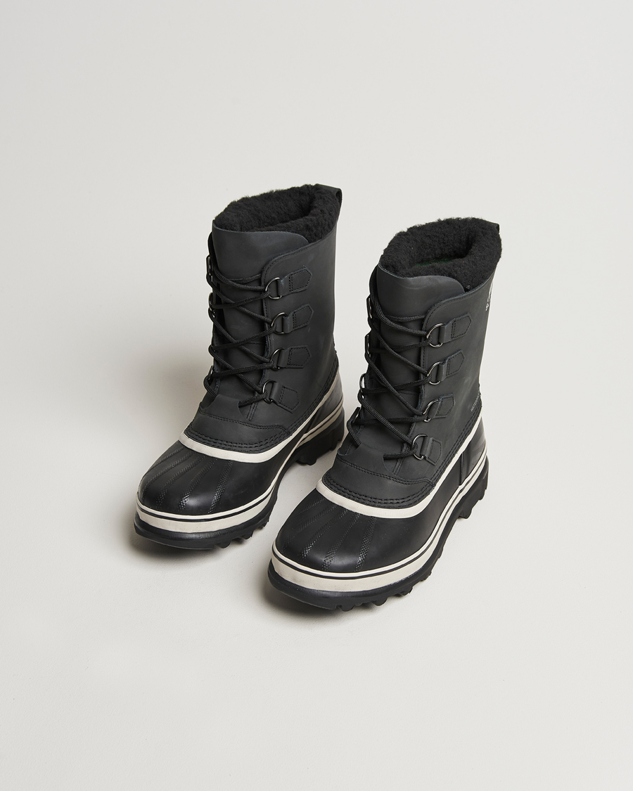 Herren | Wanderschuhe | Sorel | Caribou WP Felt Lined Leather Boots Black