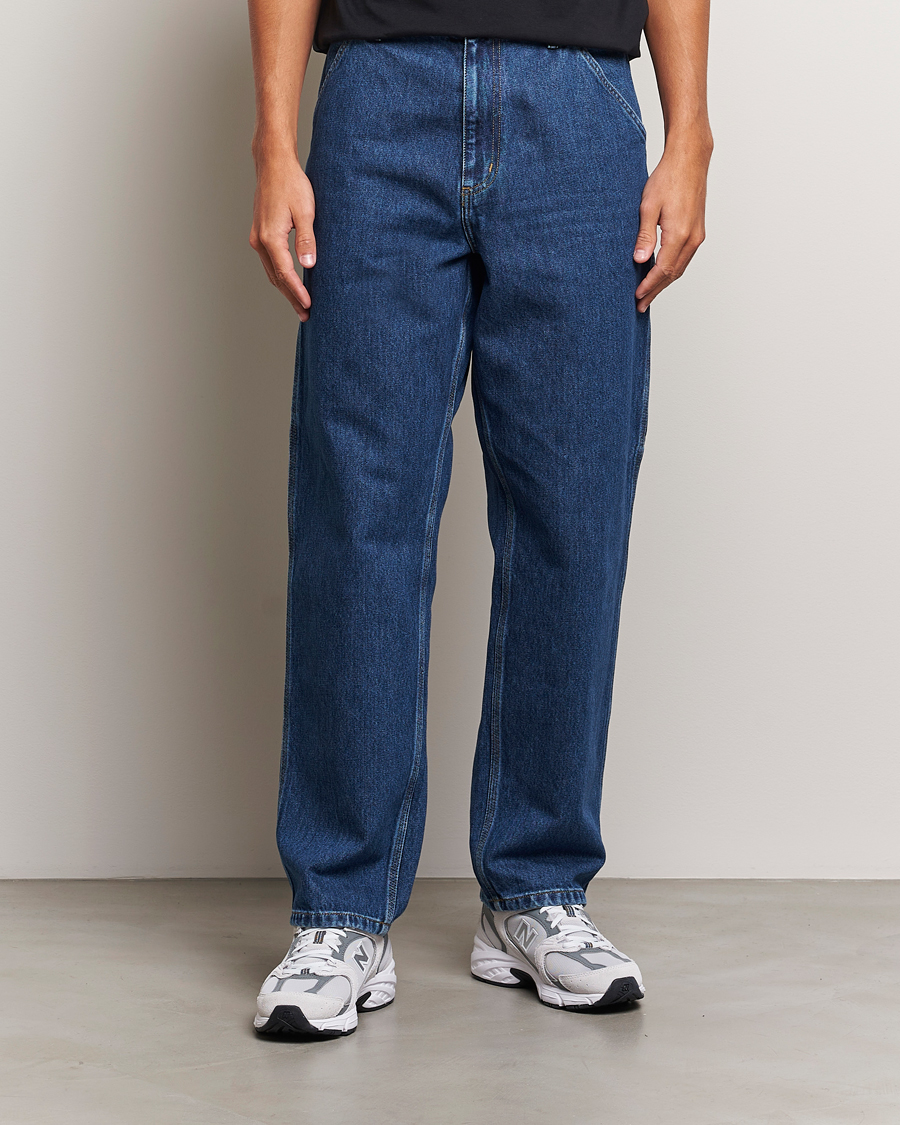 Herren |  | Carhartt WIP | Single Knee Smith Denim Pants Blue Stone Washed