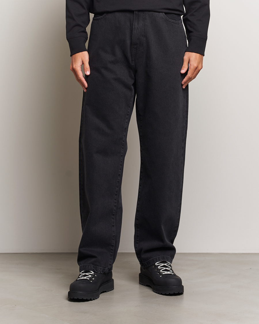 Herren |  | Carhartt WIP | Landon Pant Robertson Denim Black Stone Washed