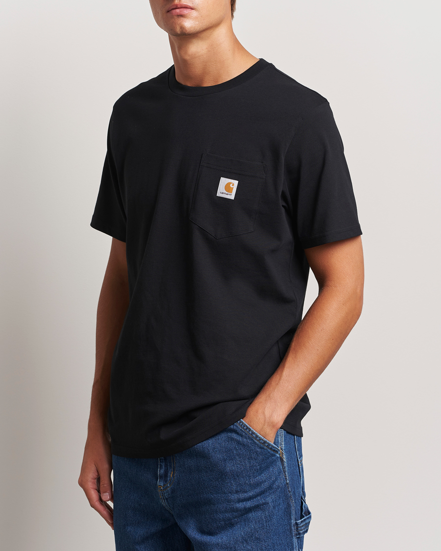 Herren | Schwartze t-shirts | Carhartt WIP | Pocket Cotton T-Shirt Black