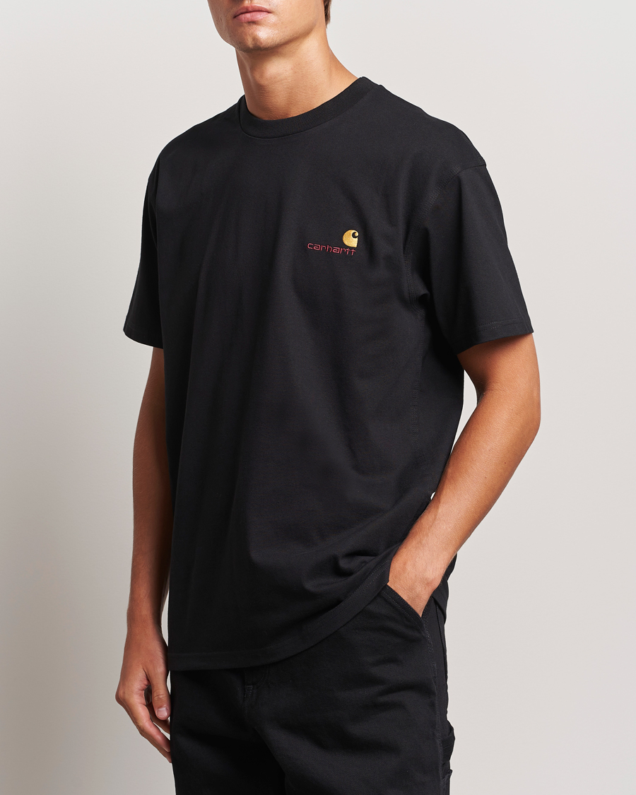 Herren | Kleidung | Carhartt WIP | American Script Short Sleeve T-Shirt Black