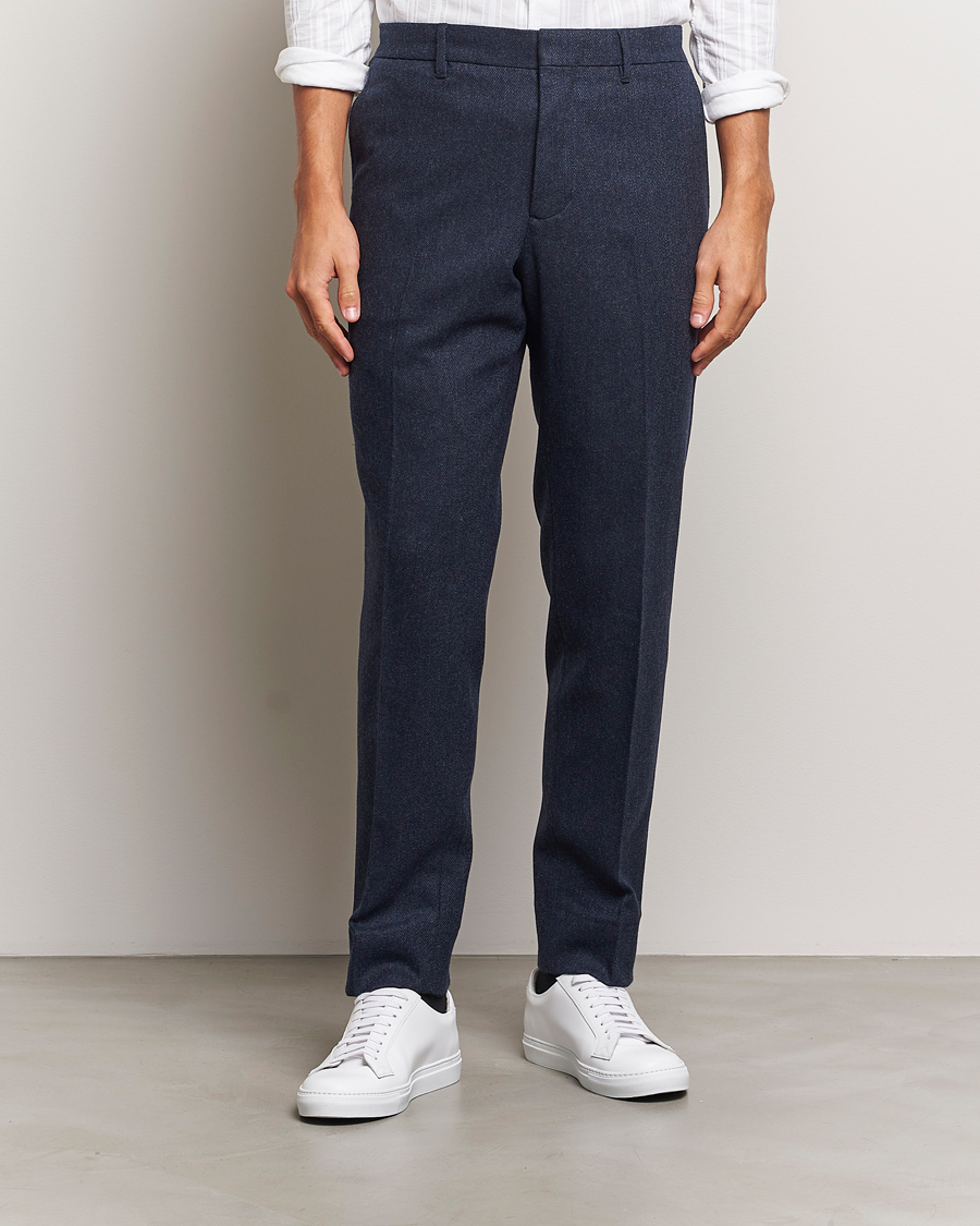 Herren |  | J.Lindeberg | Soren Twill Cash Flannel Pants Navy