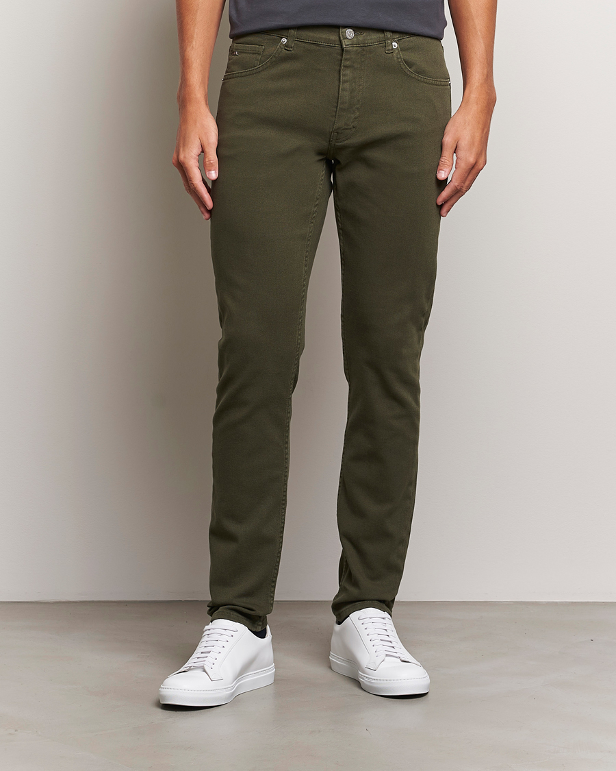 Herren |  | J.Lindeberg | Jay Solid Twill Stretch Jeans Forest Green