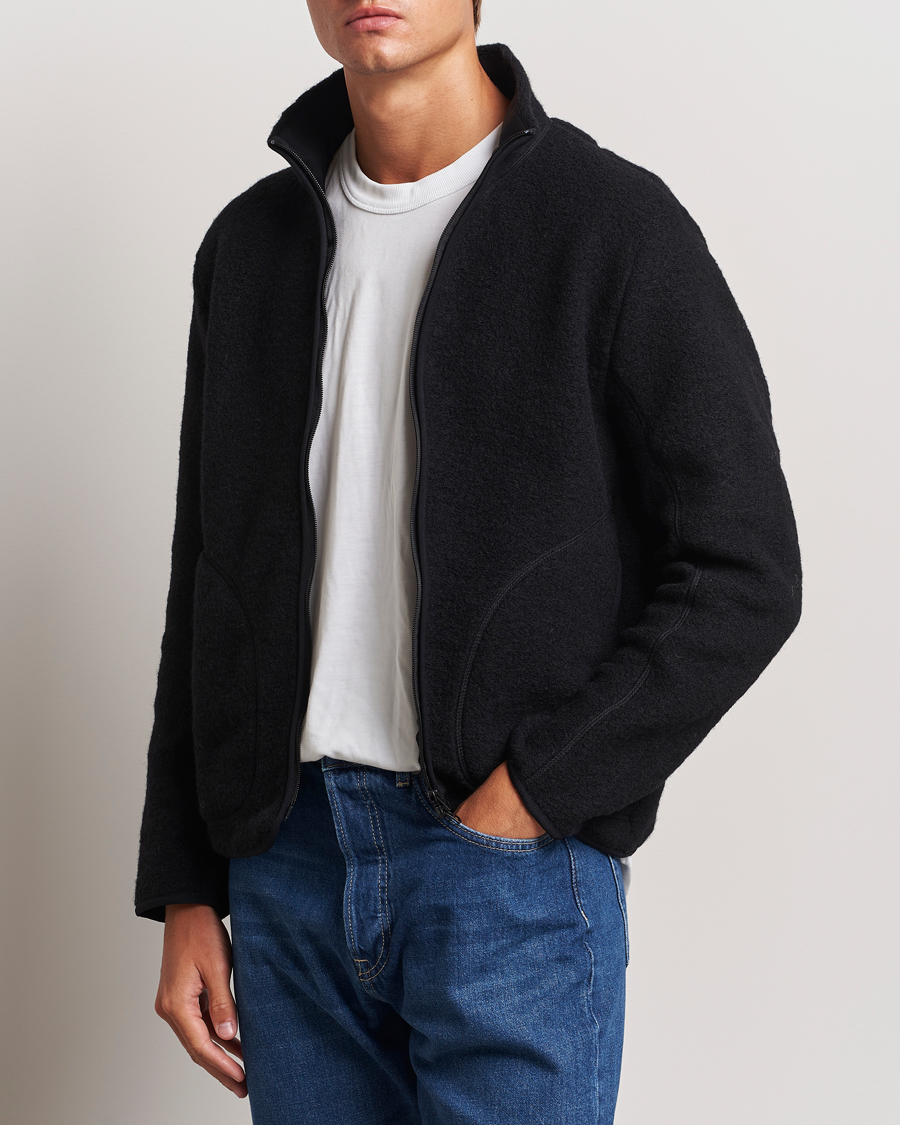 Herren |  | J.Lindeberg | Dustin Wool Fleece Jacket Black