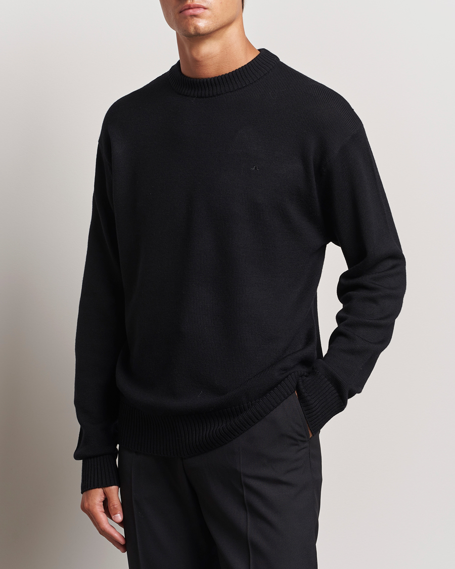 Herren |  | J.Lindeberg | Kino Merino Crew Neck Black