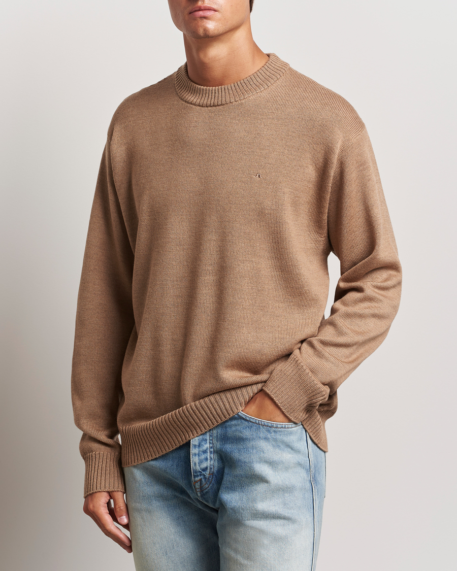 Herren |  | J.Lindeberg | Kino Merino Crew Neck Tiger Brown