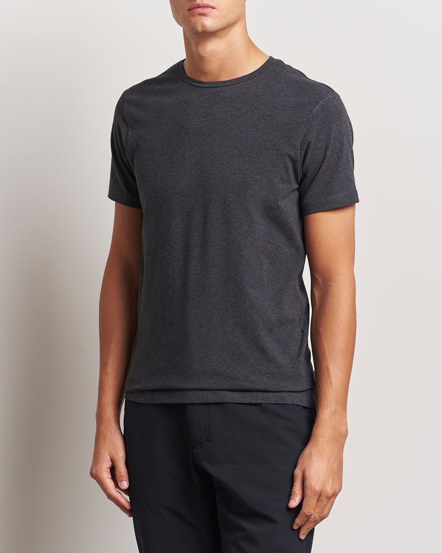 Herren |  | Bread & Boxers | 2-Pack Crew Neck T-Shirt Dark Grey Melange