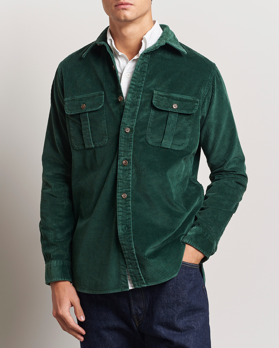 Herren |  | Polo Ralph Lauren | Corduroy Patch Shirt Moss Agate