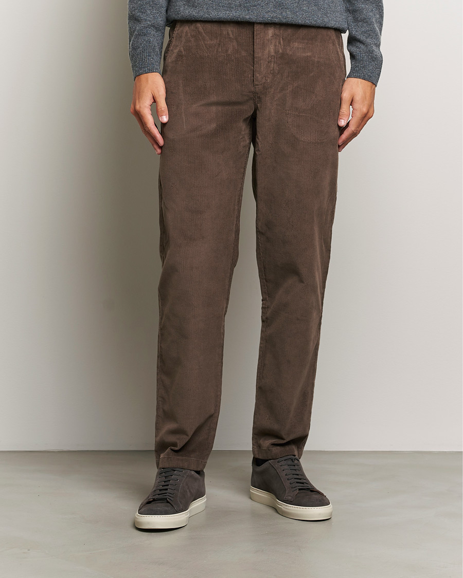 Herren | Hosen | KnowledgeCotton Apparel | Chuck Regular Cord Trousers Chocolate