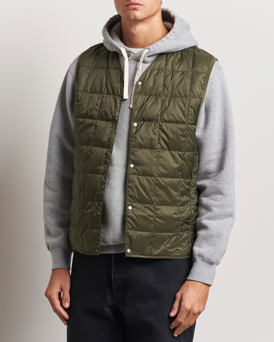 Herren | Westen | TAION | V-Neck Lightweight Down Vest Dark Olive