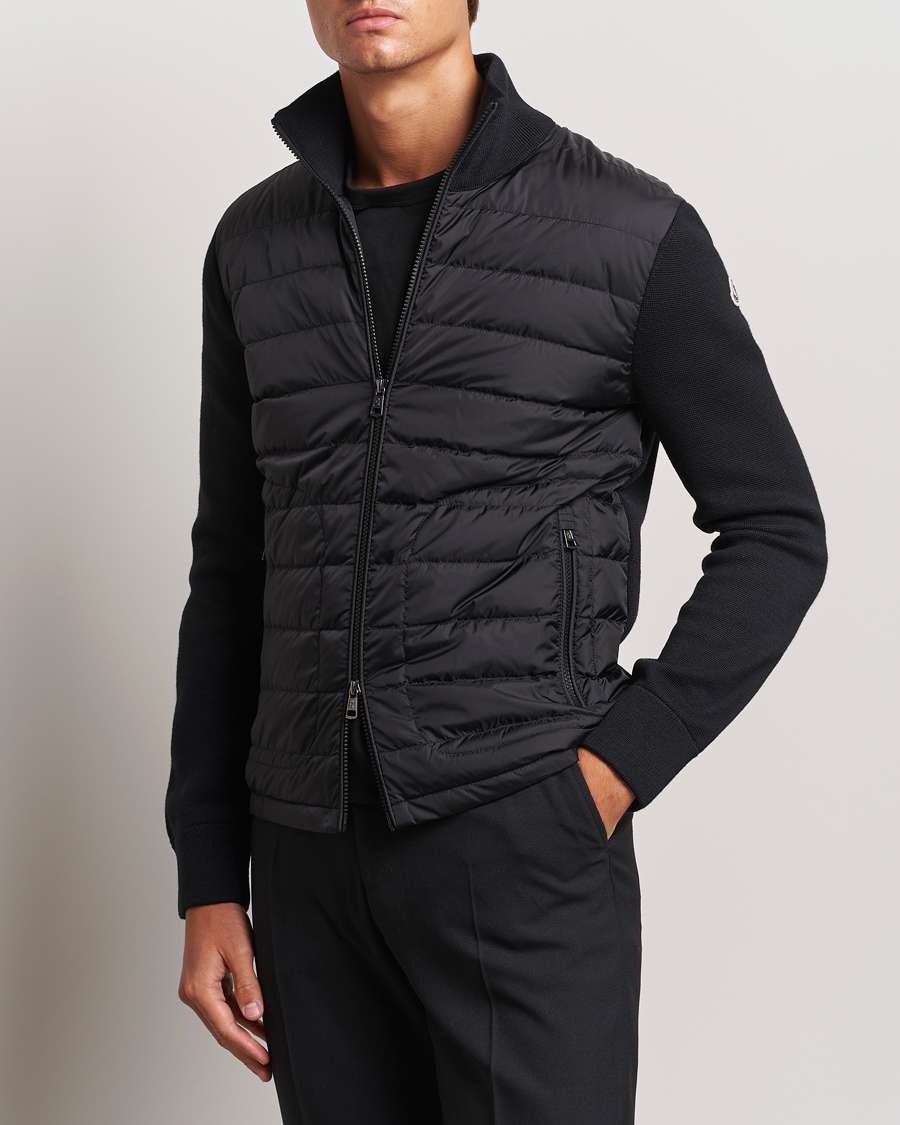 Herren |  | Moncler | Hybrid Zip Sweater Black