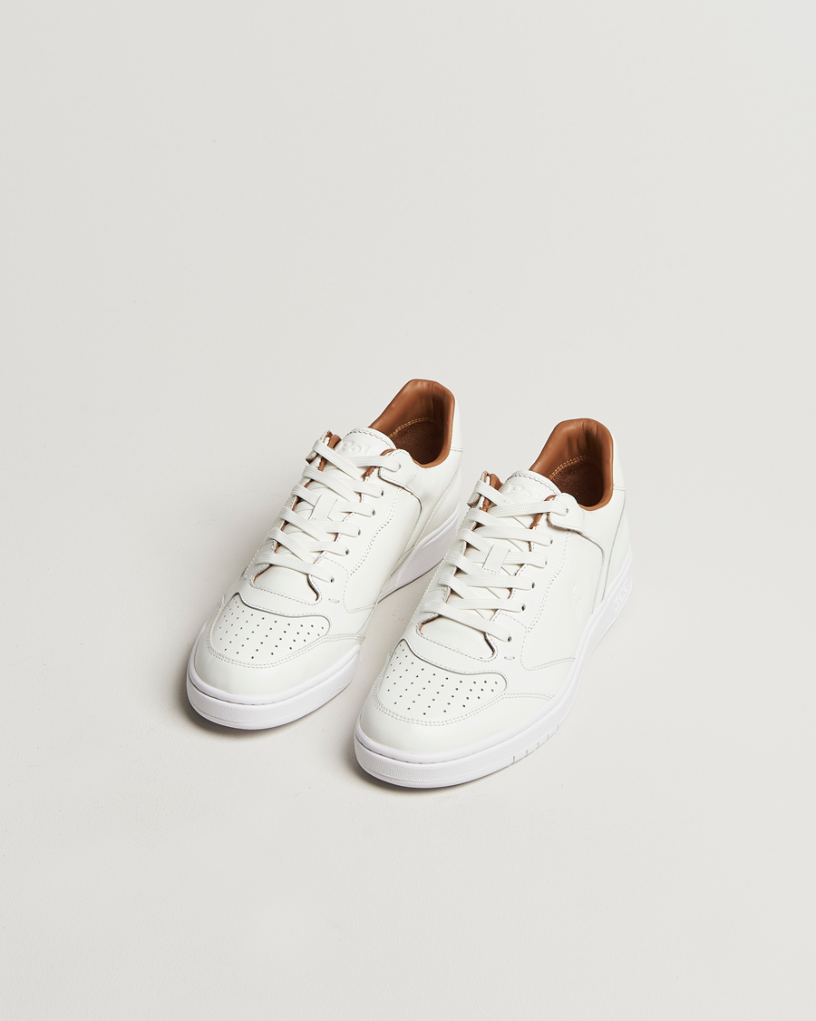 Herren | Sneaker mit niedrigem Schaft | Polo Ralph Lauren | Polo Court Sneaker Deckwash White Leather