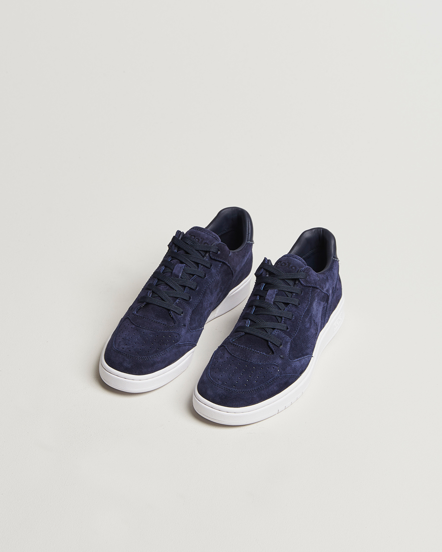 Herren | Sneaker mit niedrigem Schaft | Polo Ralph Lauren | Polo Court Sneaker Navy Suede