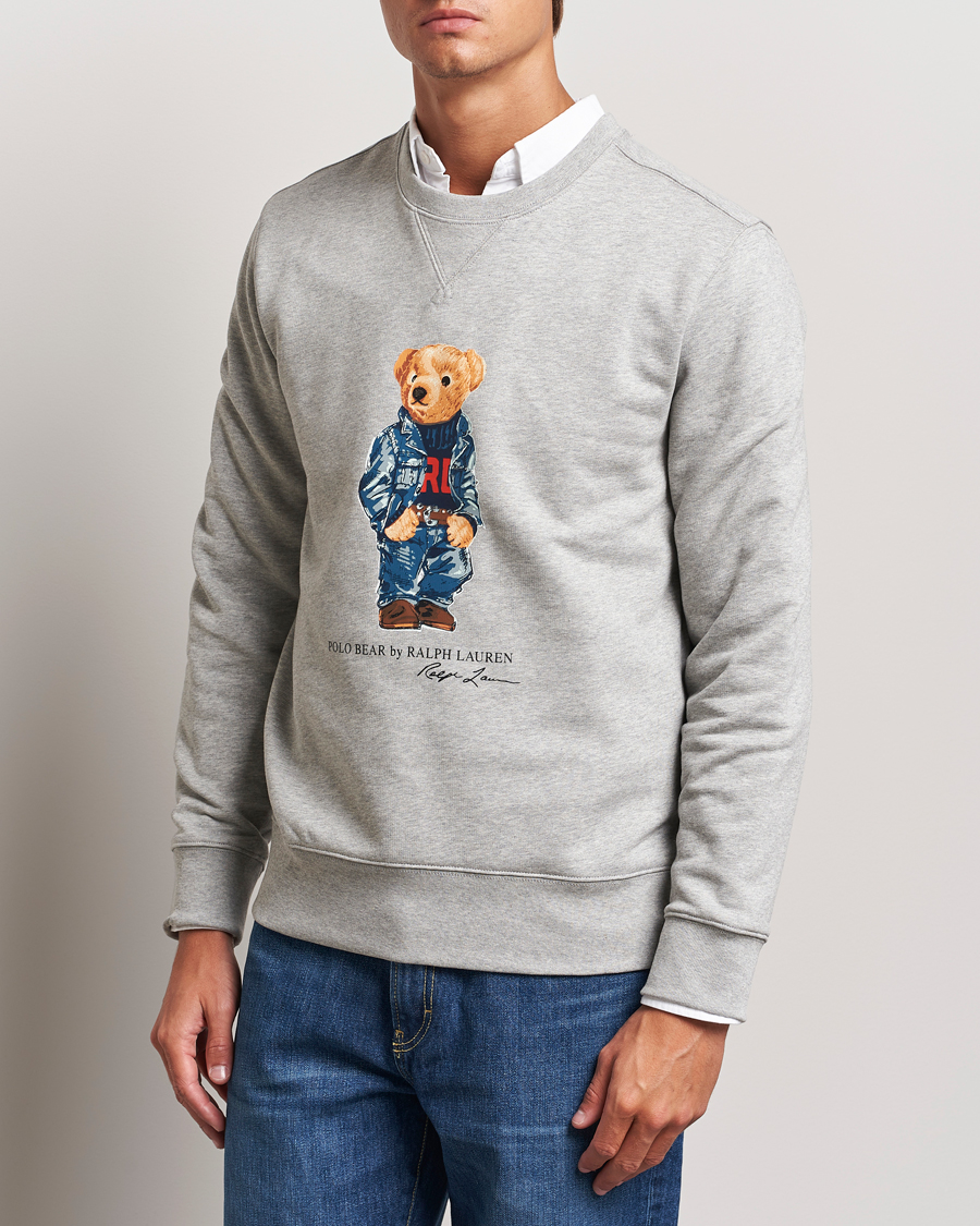 Herren |  | Polo Ralph Lauren | Crew Neck Sweatshirt Andover Heather Denim Bear