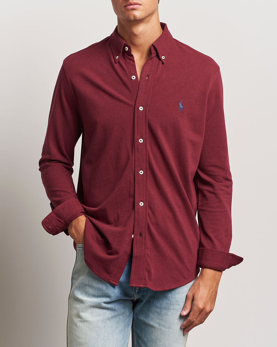 Herren |  | Polo Ralph Lauren | Featherweight Mesh Shirt Vintage Port Heather