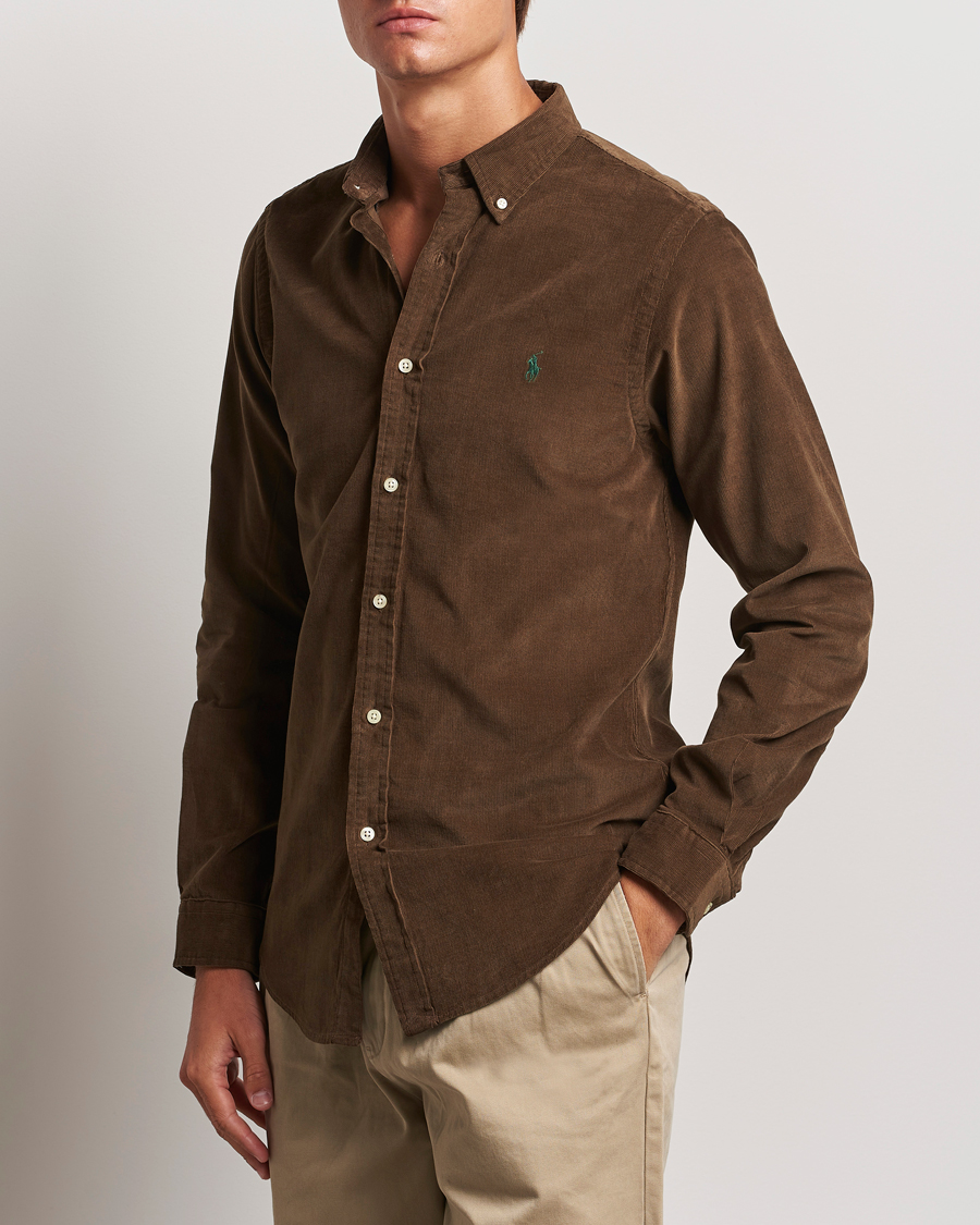 Herren |  | Polo Ralph Lauren | Slim Fit Corduroy Shirt Chocolate Mousse