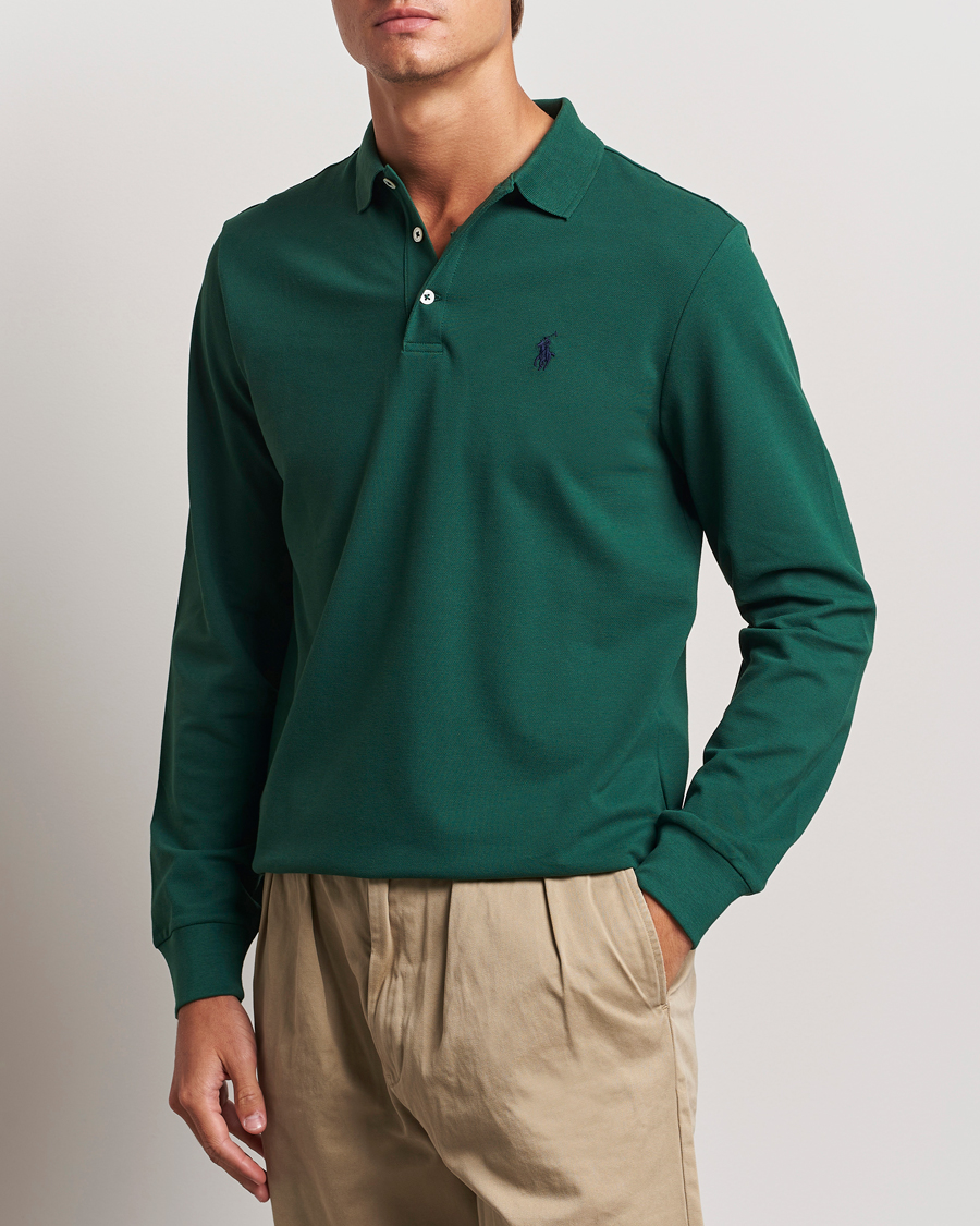 Herren |  | Polo Ralph Lauren | Custom Slim Fit Long Sleeve Polo Vintage Pine