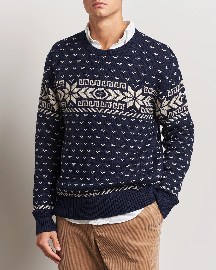 Herren |  | Polo Ralph Lauren | Cotton/Cashmere Crew Neck Navy Combo