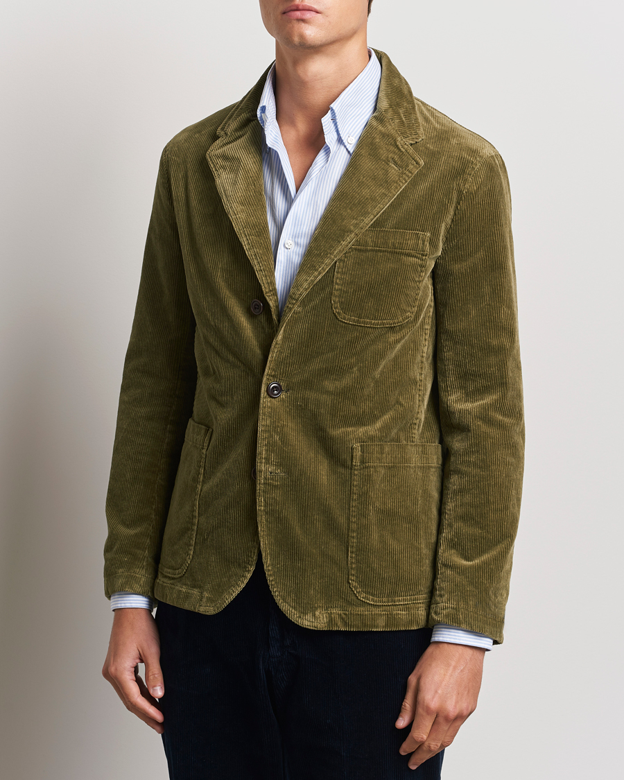 Herren | Smart Casual | Polo Ralph Lauren | Corduroy Stretch Blazer Country Olive