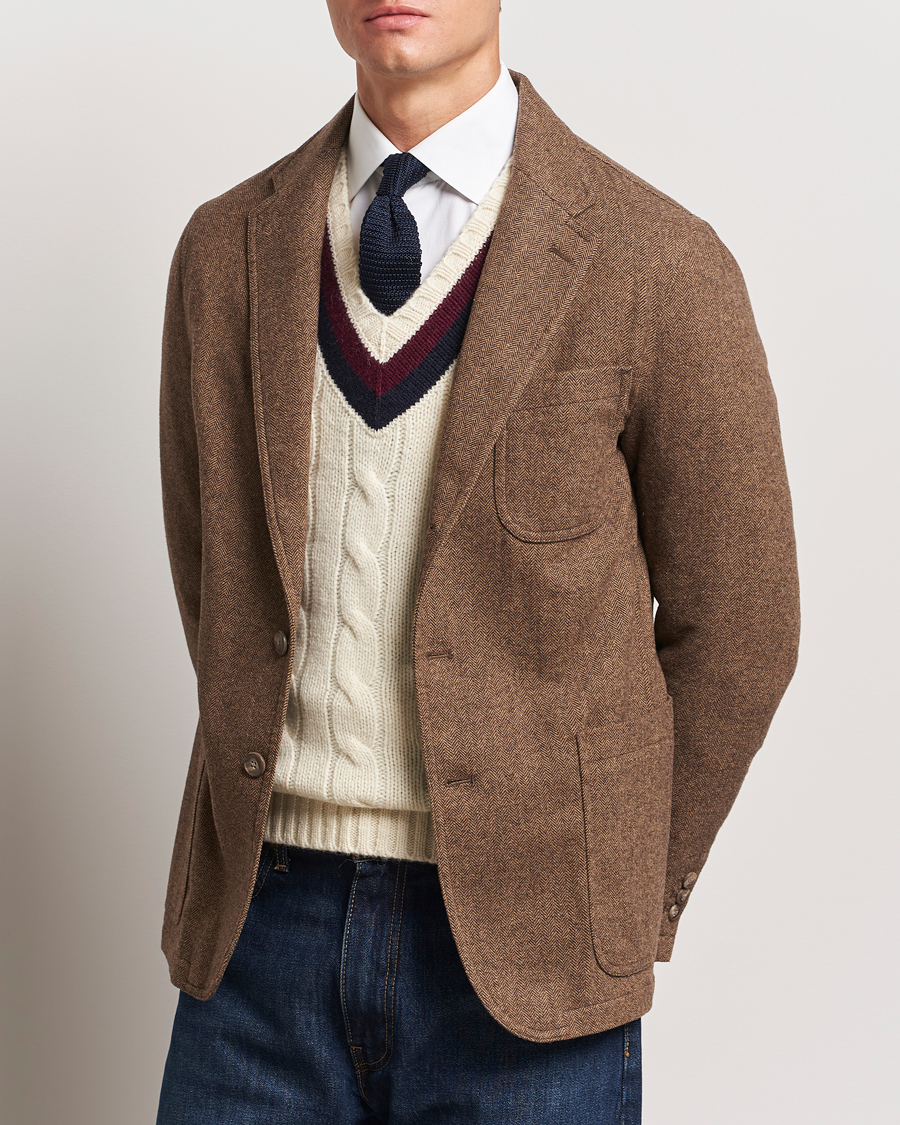 Herren |  | Polo Ralph Lauren | Classic Herringbone Sportcoat Brown/Tan