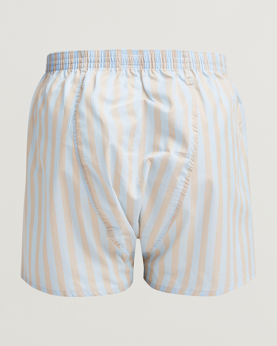 Herren |  | Derek Rose | Classic Fit Woven Cotton Boxer Shorts Light Blue