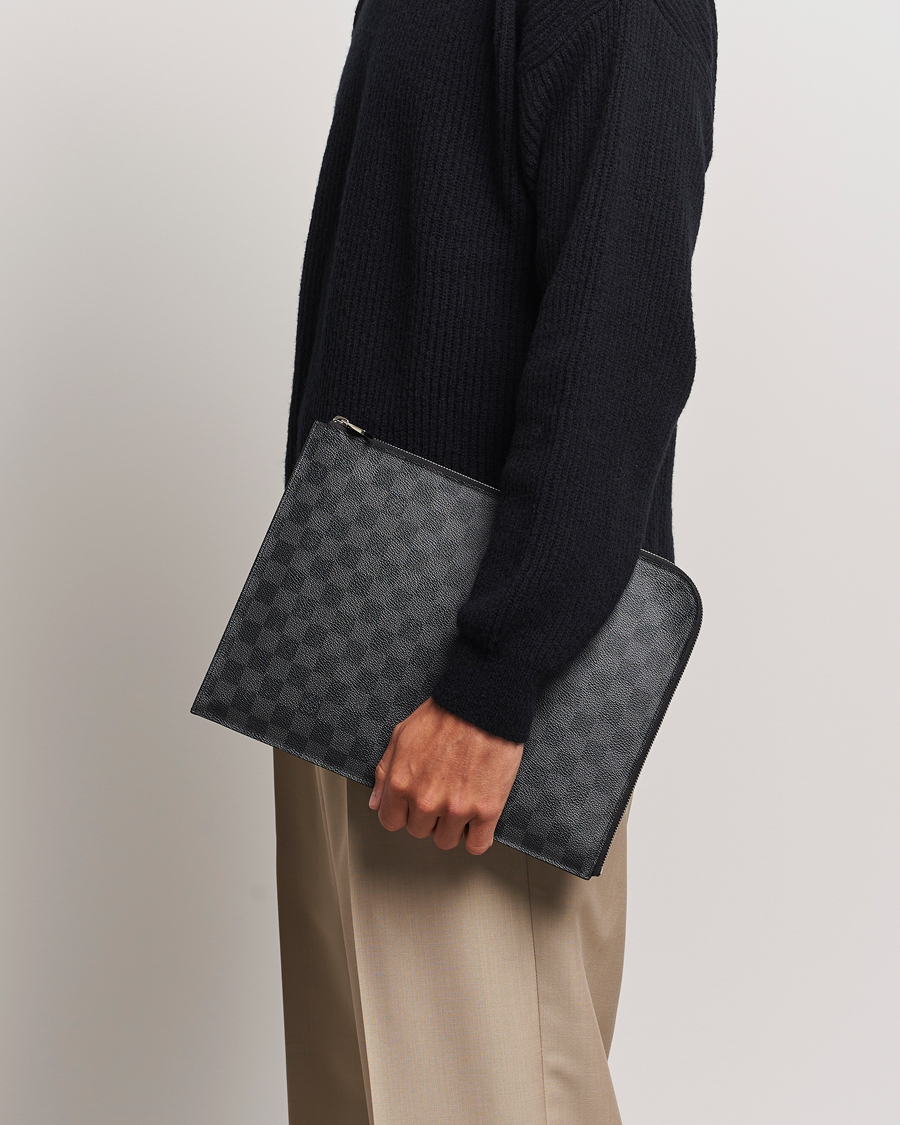 Herren | Accessoires | Louis Vuitton Pre-Owned | Poche Joule GM Clutch Bag Damier Graphite 