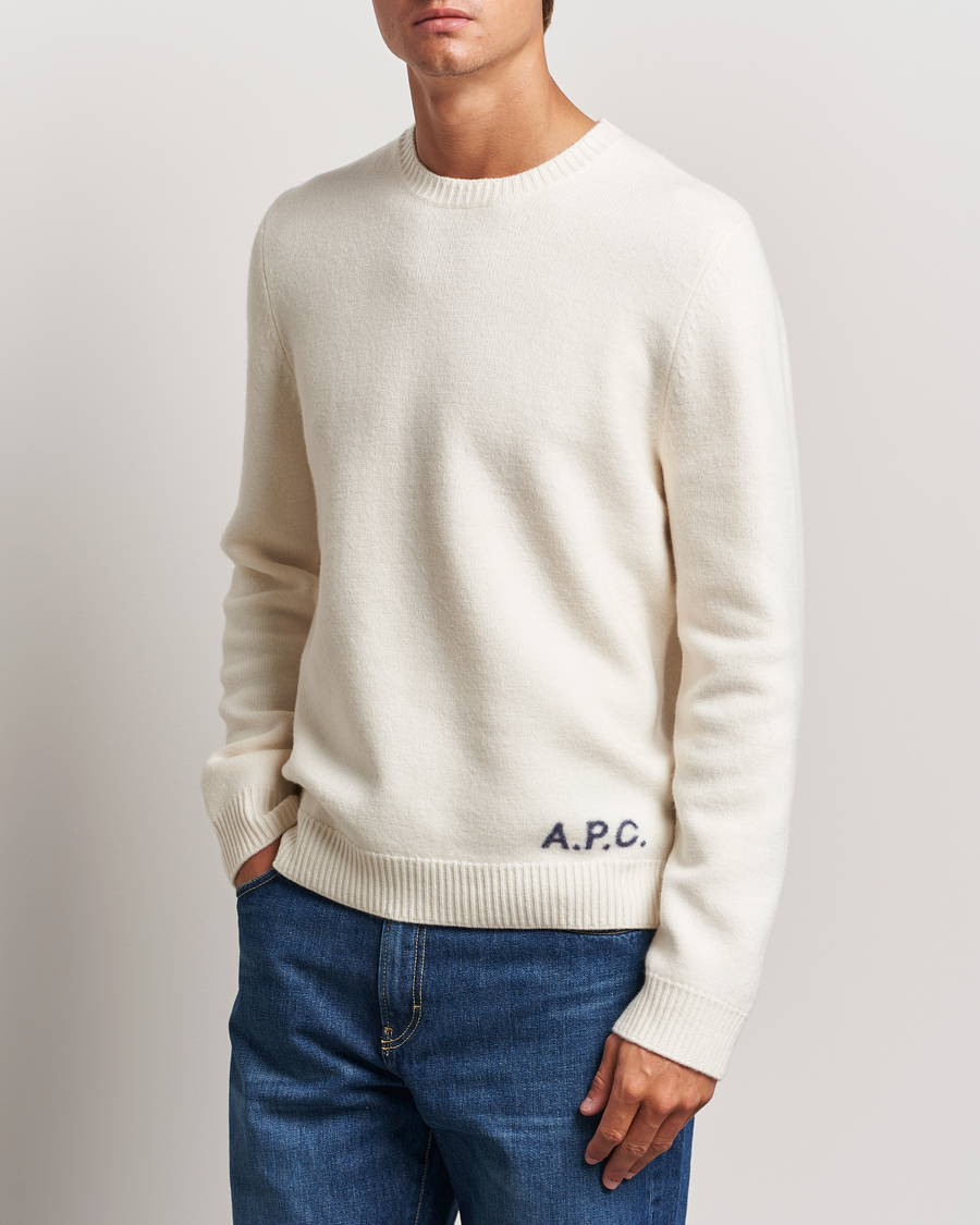 Herren |  | A.P.C. | Edward Merino Wool Sweater Ecru