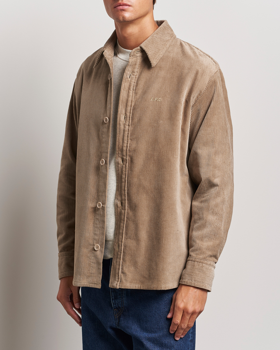 Herren |  | A.P.C. | Bobby Corduroy Overshirt Beige