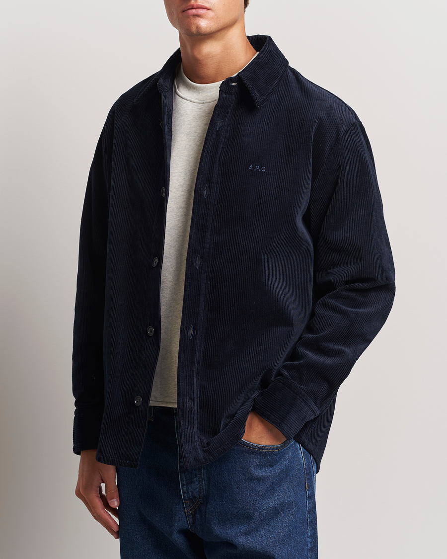 Herren |  | A.P.C. | Bobby Corduroy Overshirt Dark Navy