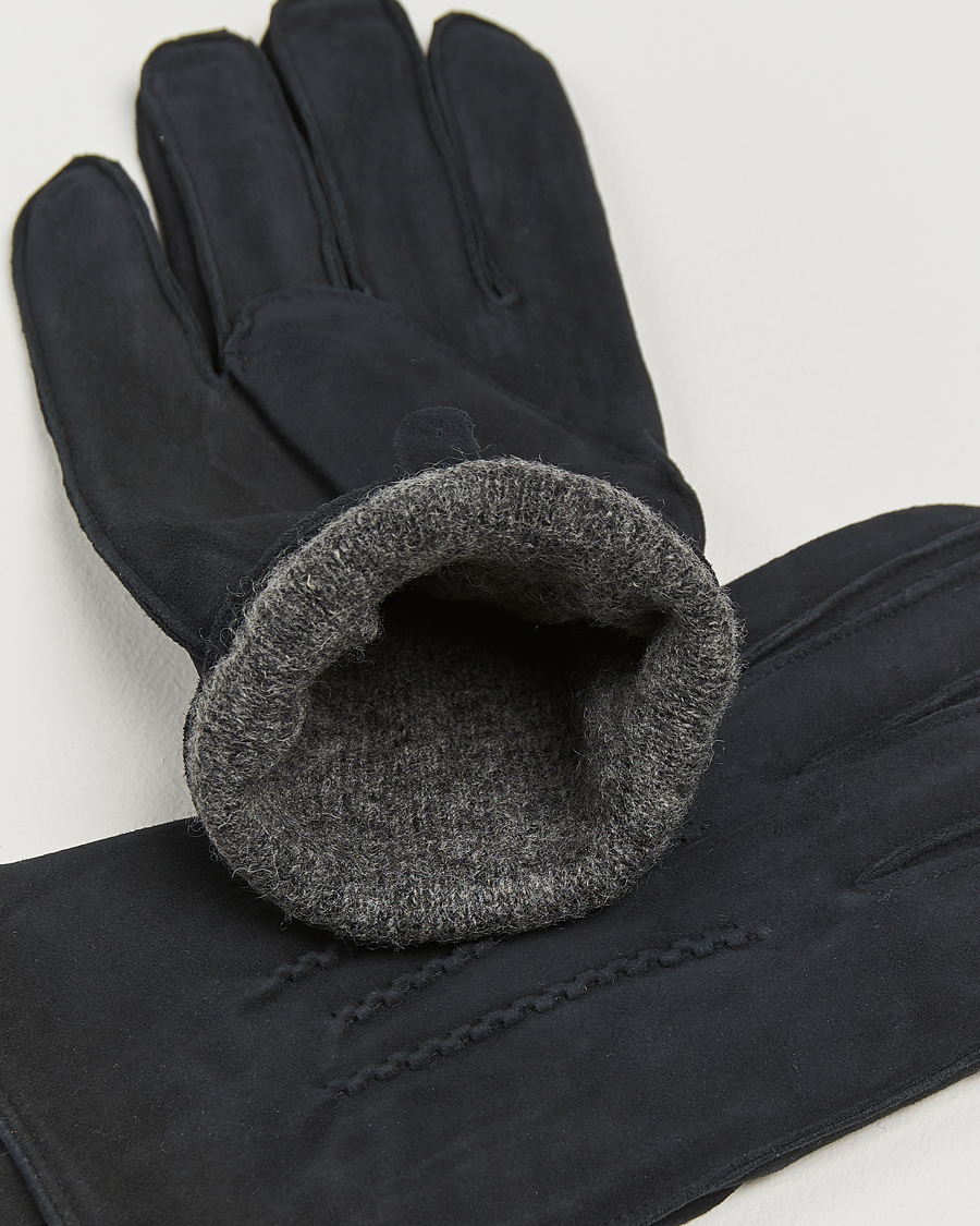 Herren | Handschuhe | Amanda Christensen | Lined Suede Gloves Black