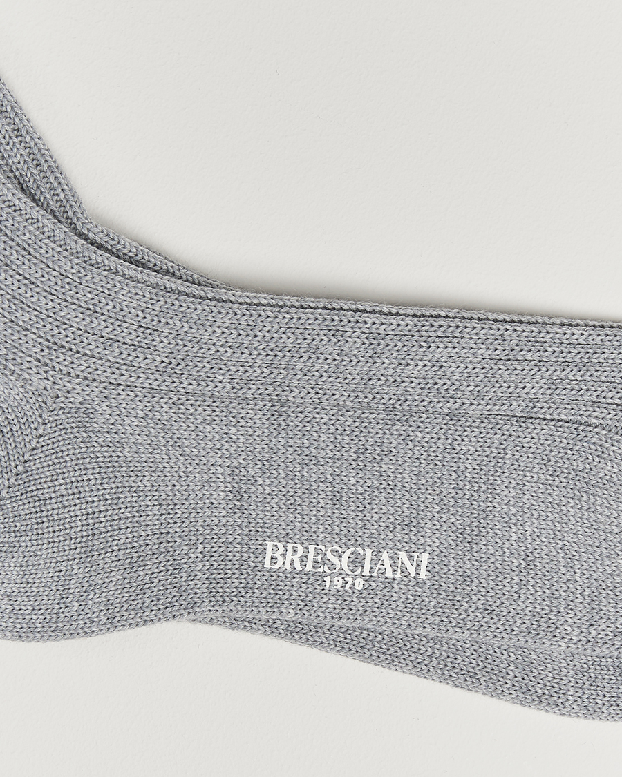 Herren |  | Bresciani | Heavy Wool Socks Light Grey