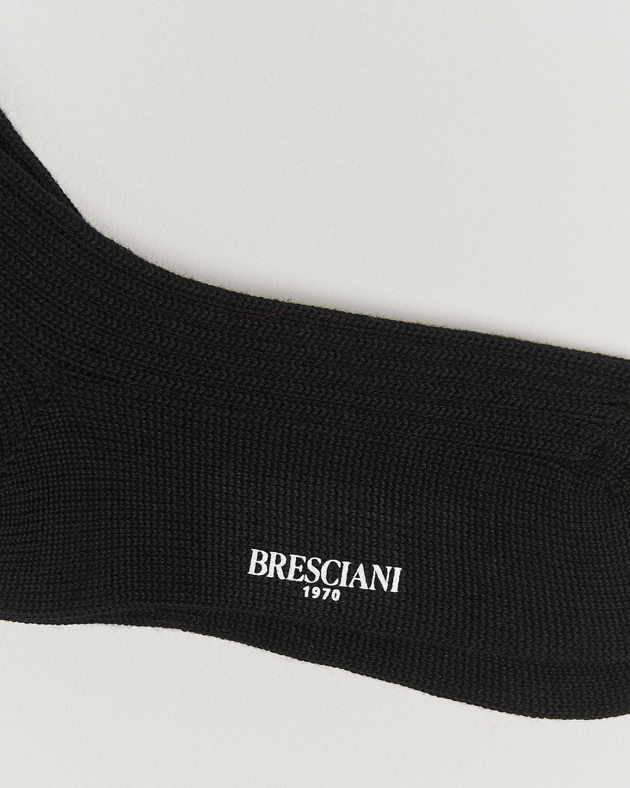 Herren |  | Bresciani | Heavy Wool Socks Black