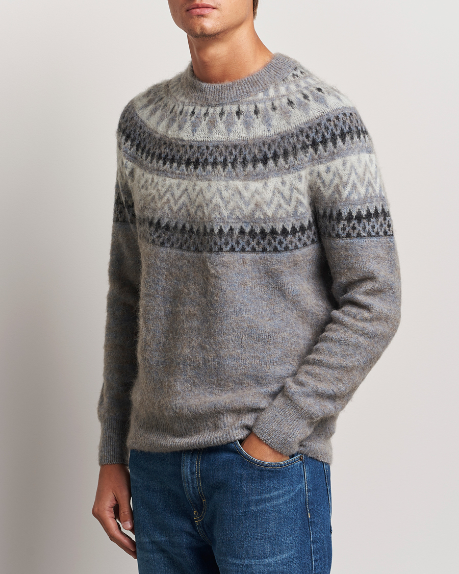 Herren |  | Altea | Wool/Cashmere Norwegian Sweater Grey