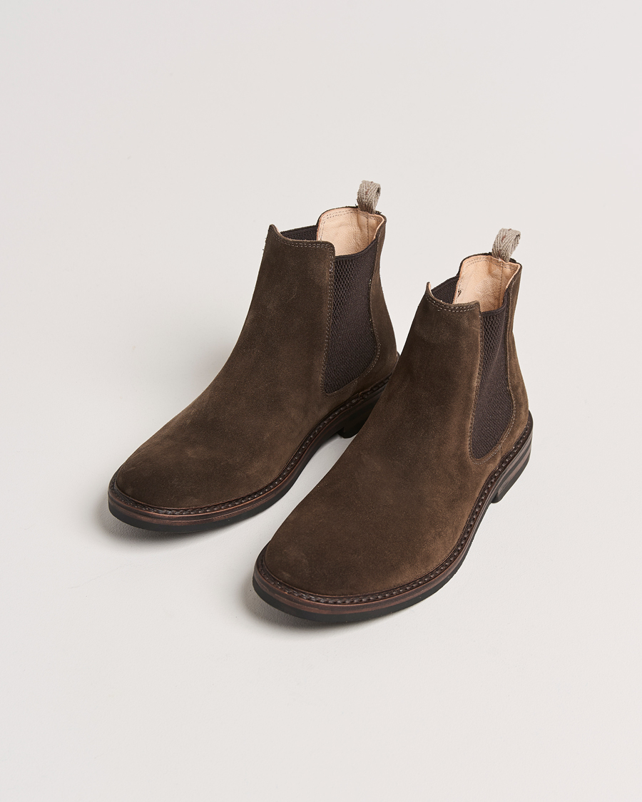 Herren |  | Astorflex | Bitflex Dainite Chelsea Boot Dark Brown Suede