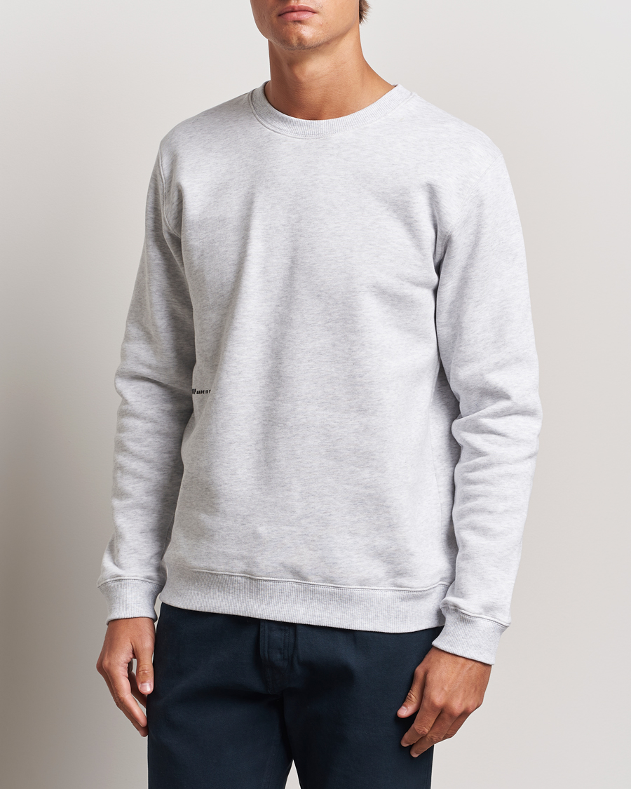 Herren | Graue Sweatshirts | Dondup | Logo Crew Neck Sweatshirt Grey Melange