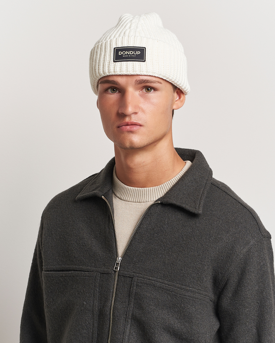 Herren |  | Dondup | Ribbed Beanie Off White