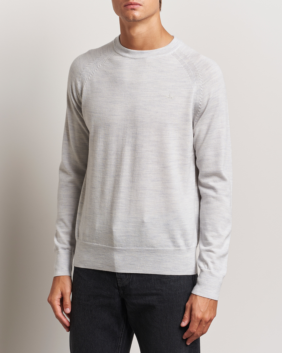 Herren |  | Dockers | Washable Merino Crewneck Light Grey