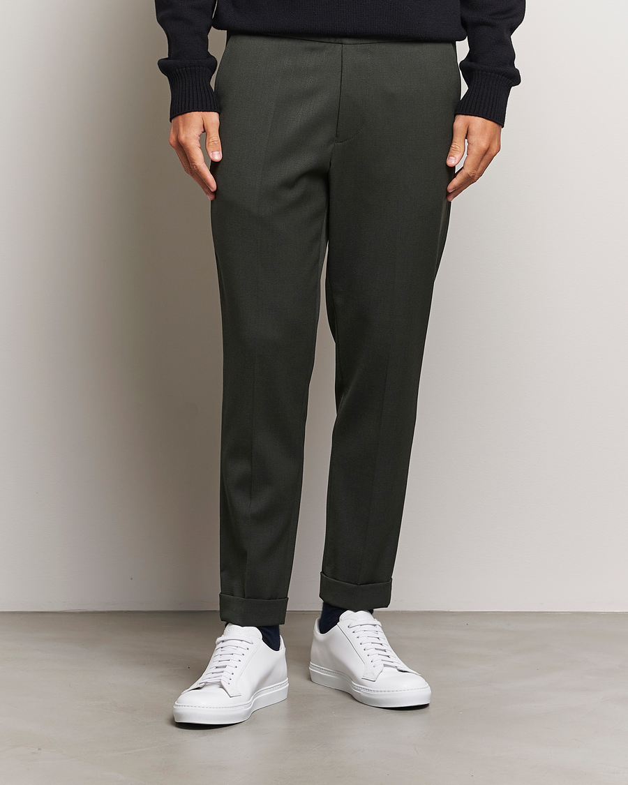 Herren |  | Filippa K | Terry Wool Trousers Green Melange