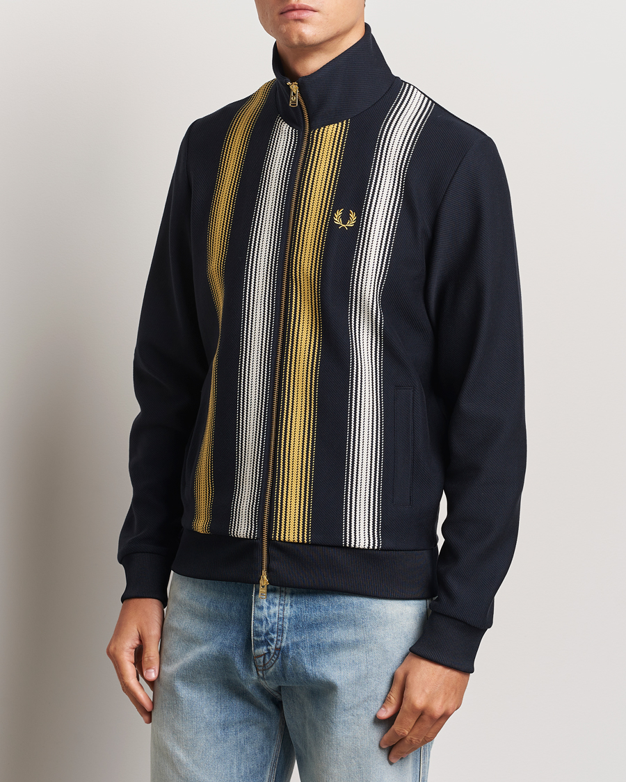 Herren |  | Fred Perry | Ombre Striped Track Jacket Navy