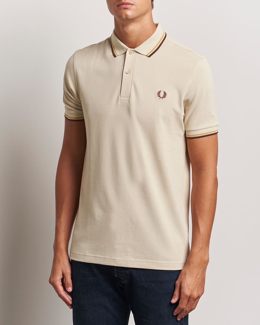 Herren |  | Fred Perry | Twin Tipped Shirt Oatmeal