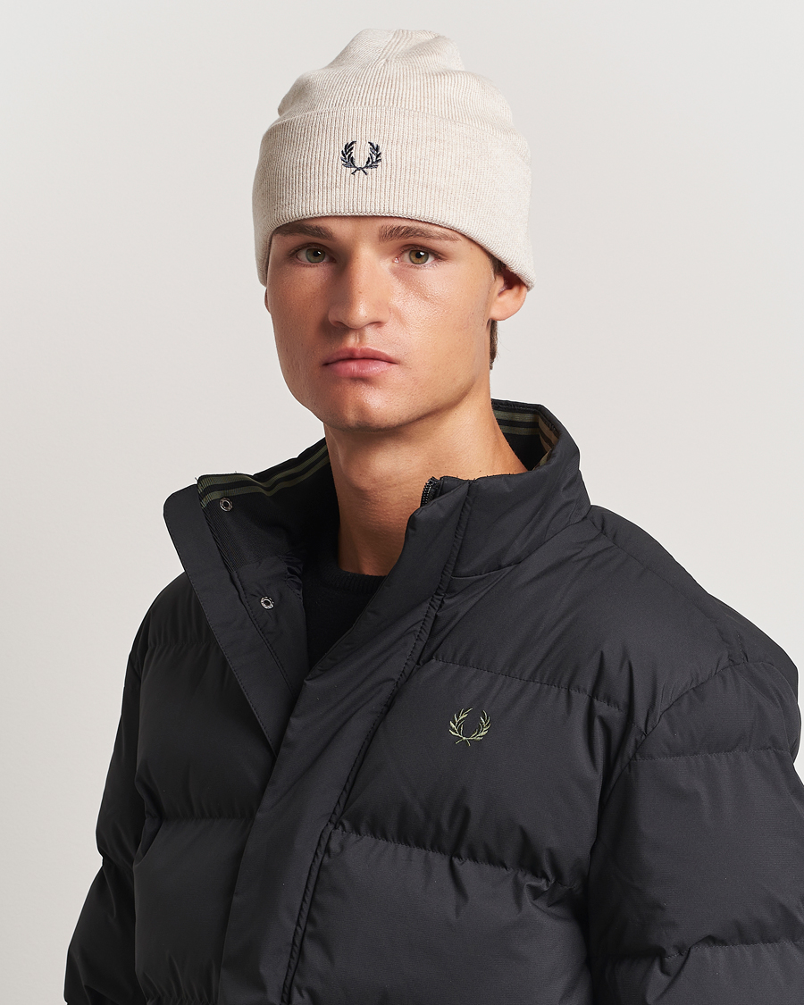 Herren |  | Fred Perry | Merino Wool Beanie Porriged Marl