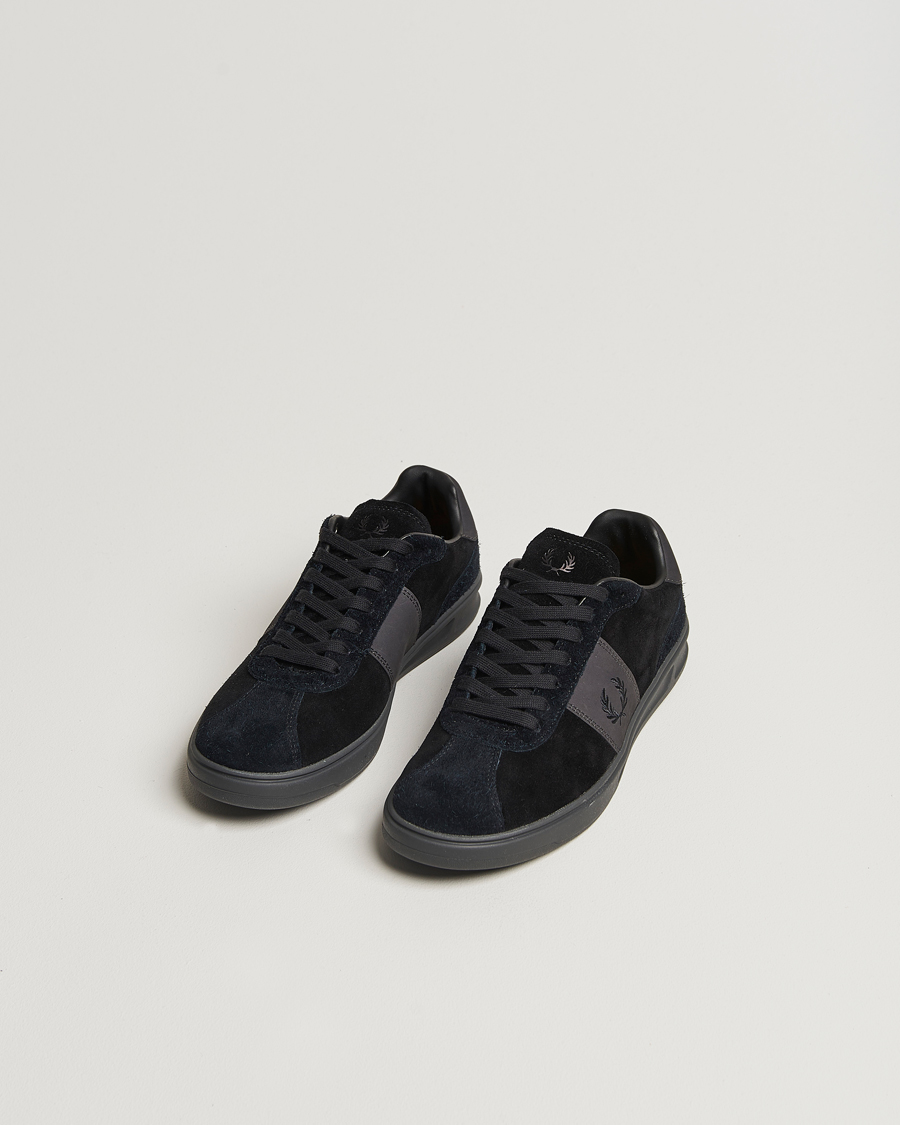 Herren |  | Fred Perry | B4 Suede Sneaker Black