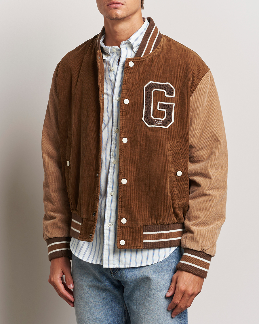 Herren |  | GANT | Cord Varsity Jacket Cacao Brown