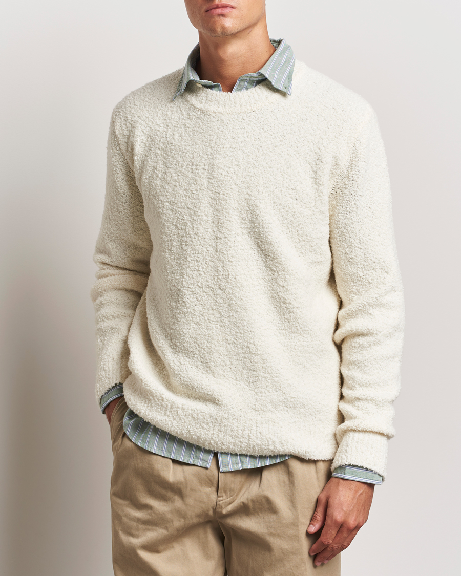 Herren |  | GANT | Wool Boucle Crew Neck Cream