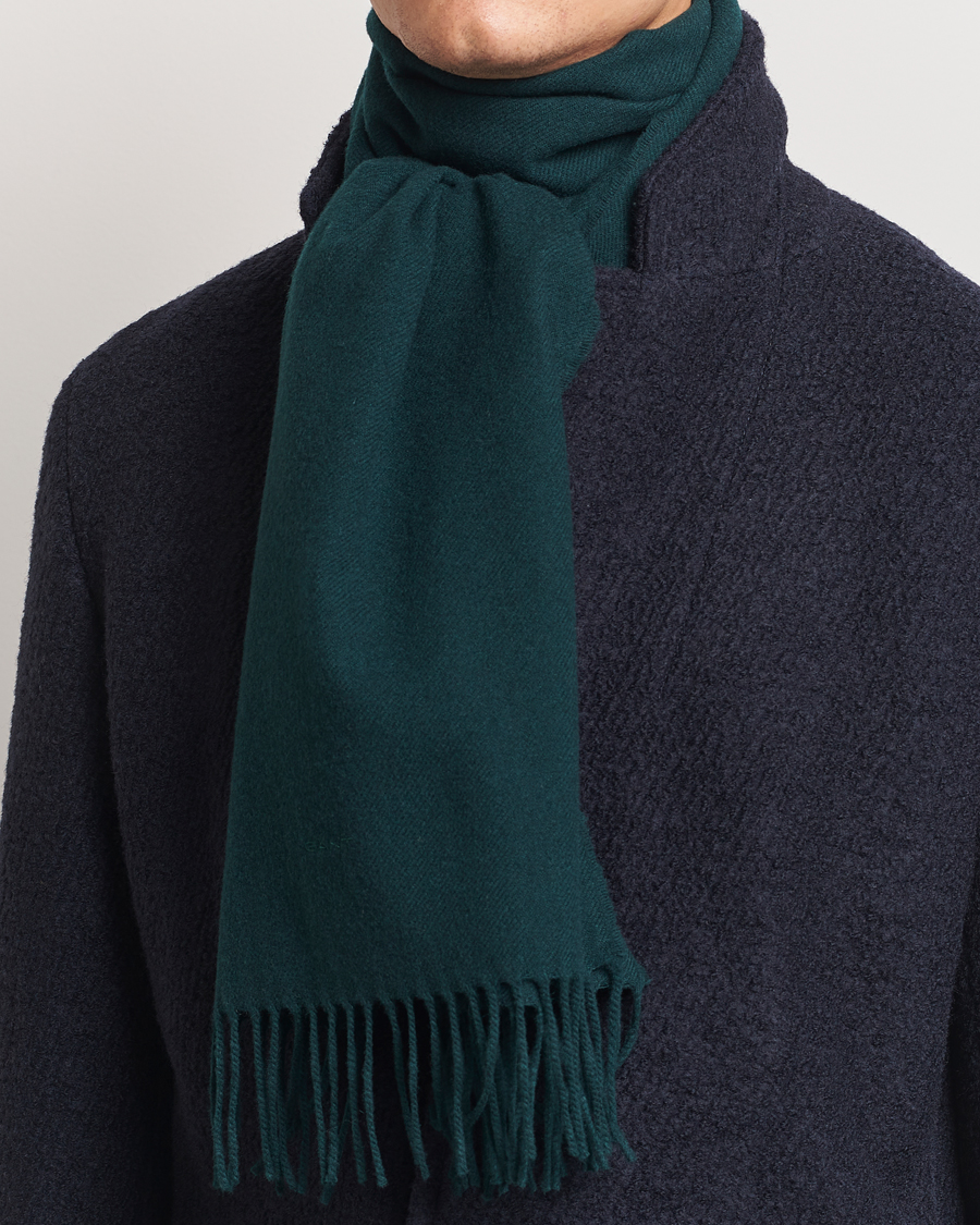 Herren |  | GANT | Wool Scarf Tartan Green