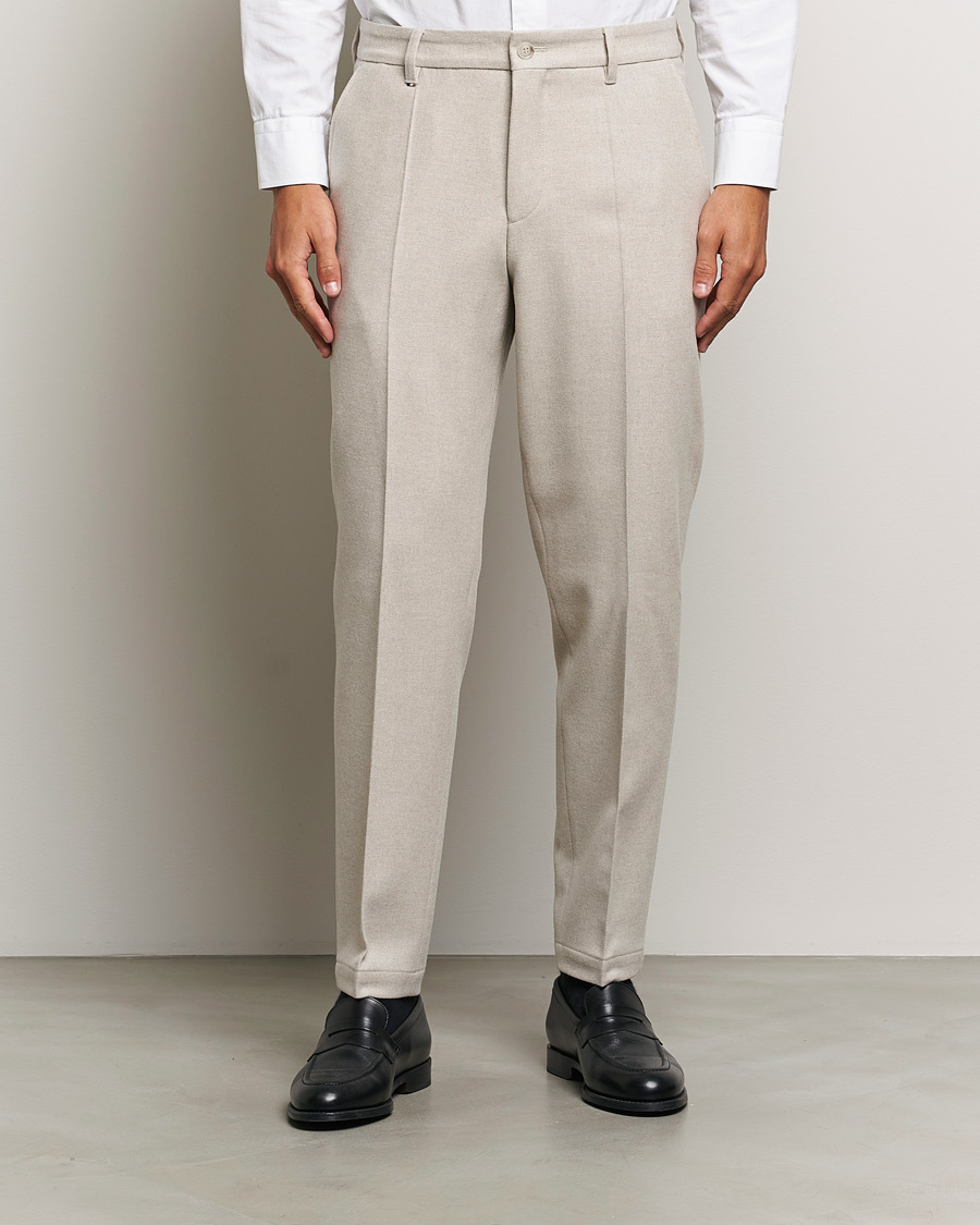 Herren | Business & Beyond - Formal | BOSS BLACK | Perin Wool Trousers Open White