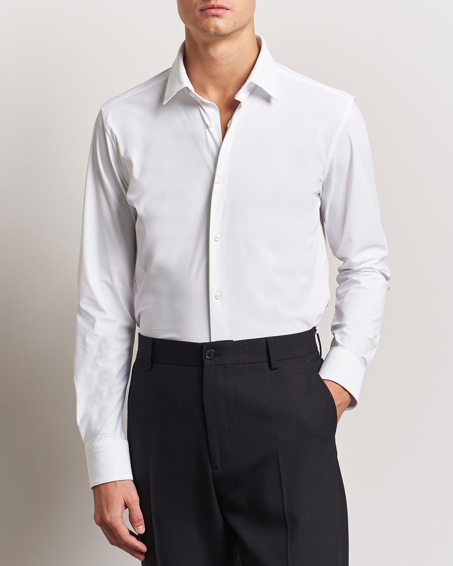 Herren | Hemden | BOSS BLACK | Hank 4-Way Stretch Shirt White