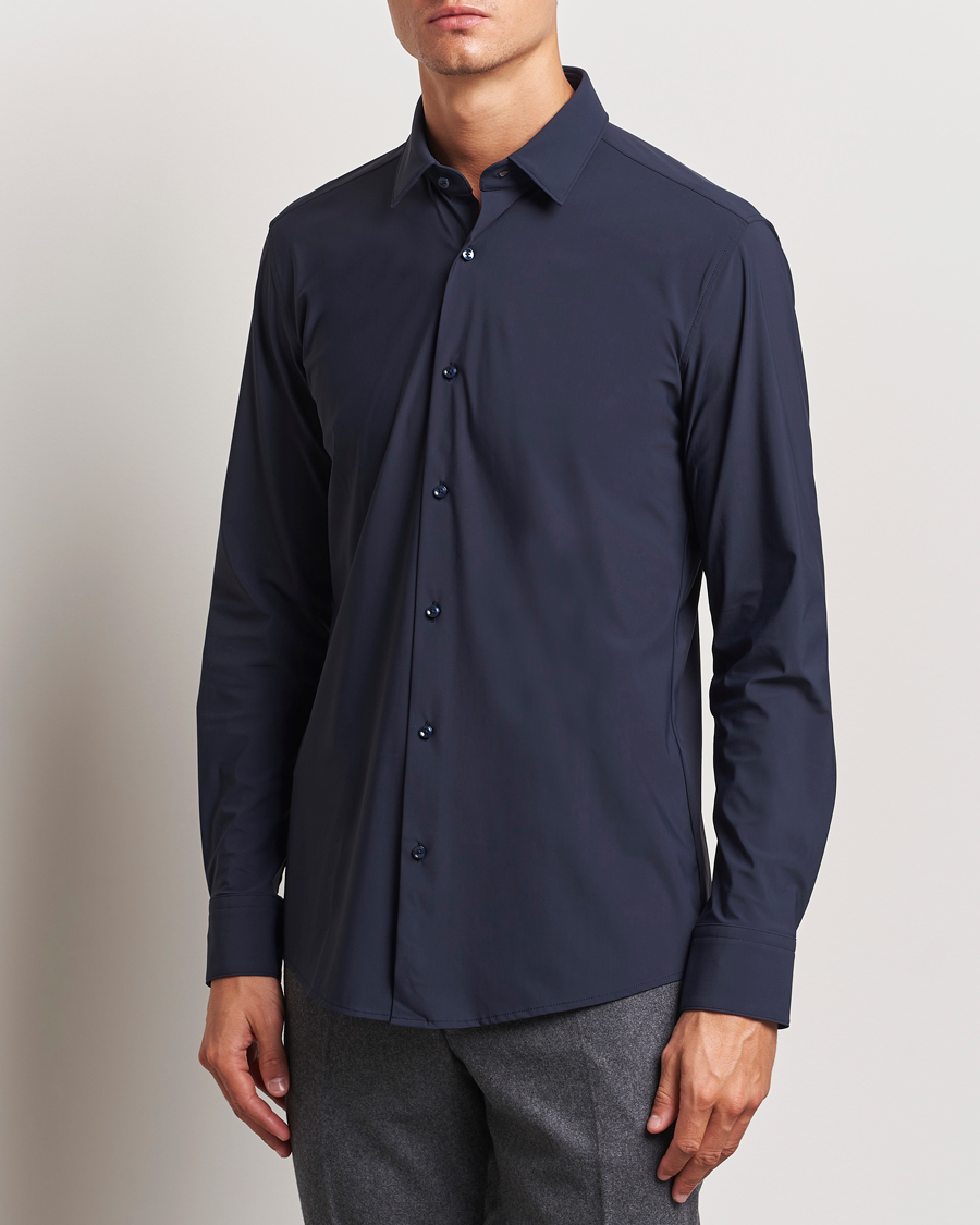 Herren |  | BOSS BLACK | Hank 4-Way Stretch Shirt Dark Blue