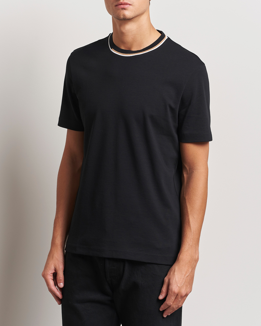 Herren | T-Shirts | BOSS BLACK | Thompson Crew Neck T-Shirt Black