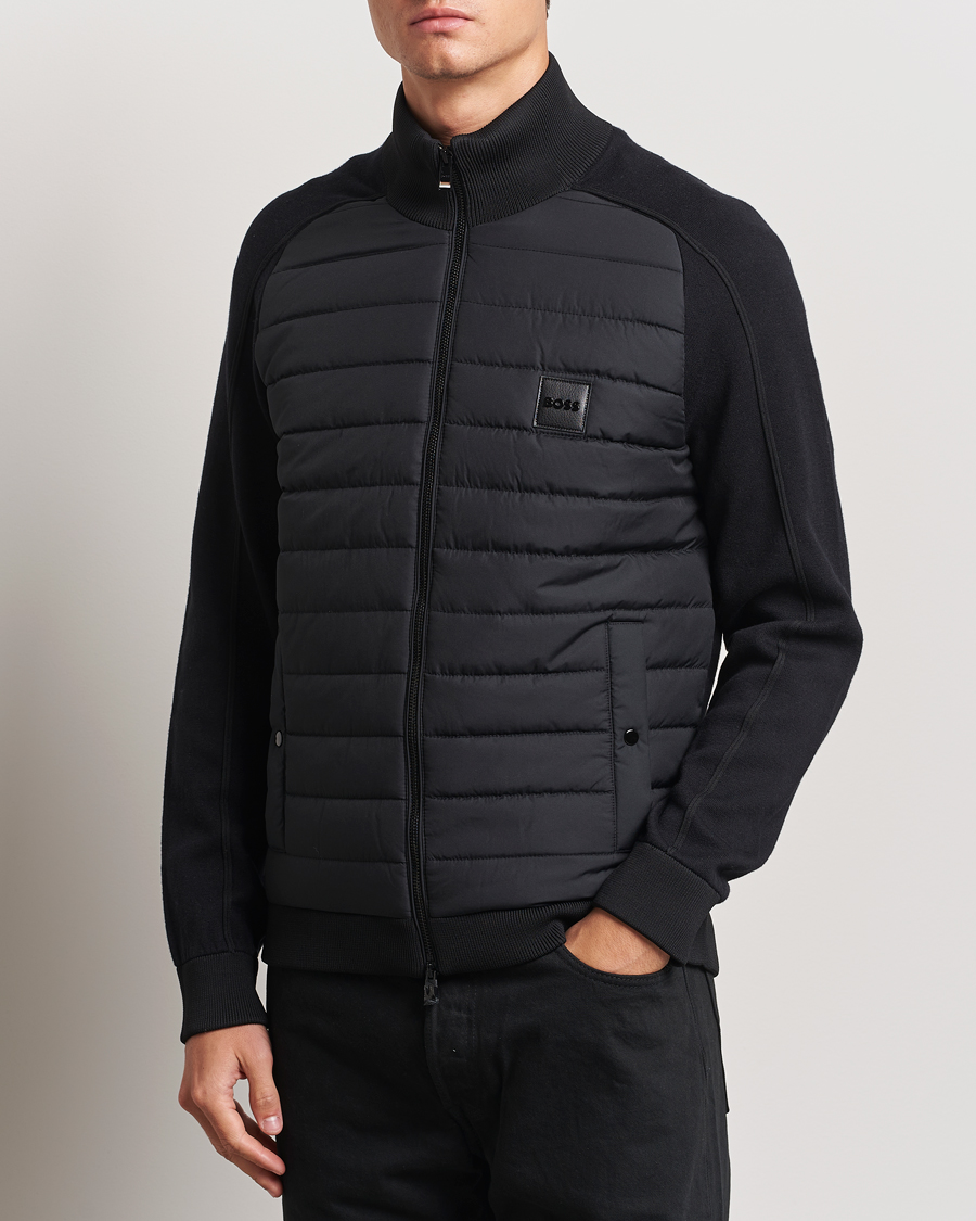 Herren |  | BOSS BLACK | Esfero Hybrid Full Zip Black